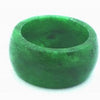 Glamorous Chunky Chinese Green Jade Ring