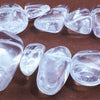 Natural Crystal Fancy Drop Beads - Large 21mm