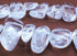 Natural Crystal Fancy Drop Beads - Large 21mm