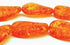 Unusual Twisted Amber Oval Beads