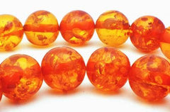 Large 14mm Amber Bead String