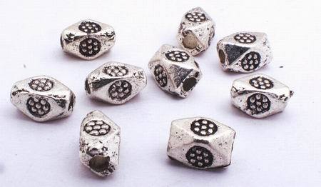 50 Dotted Octagon Bead Spacers