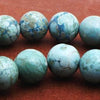72 Spider Vein Turquoise Beads - 6mm