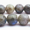 Large Natural Labradorite Beads - see the blue shimmer! - 6mm , 8mm,10mm & 12mm