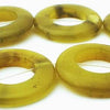 11 Huge Yellow-Green Taiwan Jade Frame Beads