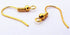 100 Gold-colour Earring Hooks