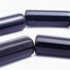 Elegant  Shiny Natural Black Onyx Tube Beads