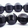 Gleaming Black Onyx Pumpkin Beads