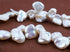 Beautiful White Keshi Pearl string - unusual!