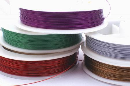 Ultrafine Strong 25-Gauge Coated Tiger Beading Wire - 100 meters