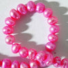 Seductive Deep Pink 4mm Pearls - Unusual