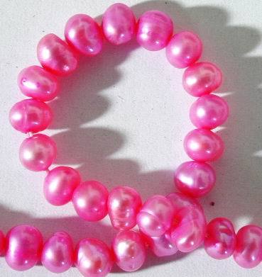 Seductive Deep Pink 4mm Pearls - Unusual