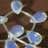 28 Vibrant Faceted Briolette Opalite Moonstone Beads