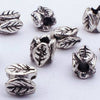 50 Silver Four Leaves Bead Spacers