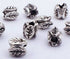 50 Silver Four Leaves Bead Spacers