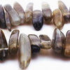 Sleek Natural Labradorite Fancy Drop Beads - Long 18mm