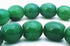 Beefy Forest-Green Agate Barrel Beads - Heavy 15mm!