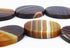 Large Shiny Brazilian Agate Flat Oval Beads - 24mm