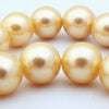 Large 12mm  Sunny Blond Shell Pearls