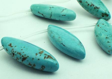 Ravishing Blue Turquoise Marquise Beads