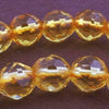 63 Sparkling Faceted 6mm Citrine Beads