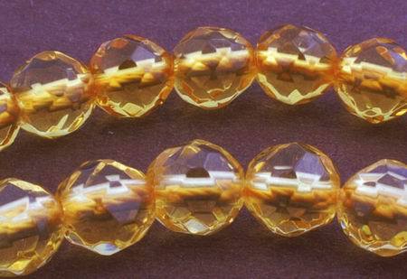 66 Sparkling Faceted 6mm Citrine Beads
