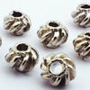 50 Silver Drill-Head Bead Spacers