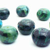 Huge Azurite Chrysocolla Rondelle Beads