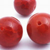12 Huge Red Fire Agate Beads - 16mm