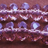36 Sparkling FAC Champagne Diamond Crystal Rondelles