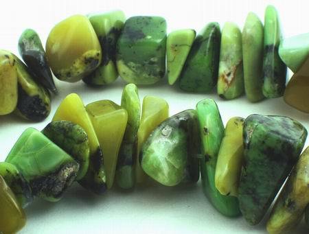 Exotic Shiny Chrysoprase Nugget Beads