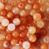 100 Cheerful Orange Jade Beads - 4mm, 6mm or 8mm