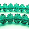 64 Emerald Green FAC Sparkling Crystal Rondelle Beads