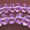 64 Rosaline Pink FAC Sparkling Crystal Rondelle Beads