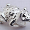 2 Magical Silver Frog Charm Beads