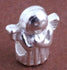 2 Silver Guardian Angel Charm Beads