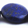 22 Midnight Blue Pyrite Lapis Button Beads - Large 18mm