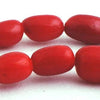 66 Fire-engine Red Coral Rice Beads