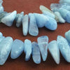 Enchanting Aquamarine Icicle Beads