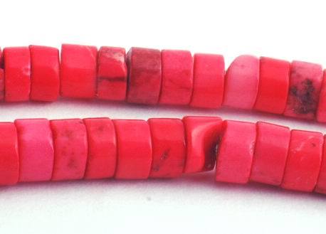 164 Seductive Salmon Pink Turquoise Heishi Beads