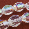 FAC Sparking AB Crystal Oval Beads - 10mm x 8mm