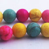 Colourful Rainbow Turquoise 6mm Beads
