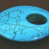 Sky-Blue Spider Vein Turquoise Focal Bead