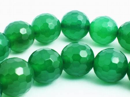 Wonderful Forest-Green FAC Carnelian Beads - 10mm