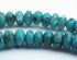 112 Ocean Ice-Blue Hemimorphite Matrix Rondelle Beads