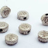 75 Tiny Silver Bottle-Top Bead Spacers
