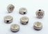 75 Tiny Silver Bottle-Top Bead Spacers