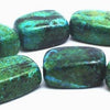 19 Large Gleaming Chrysocolla Nuggets Beads - Heavy!