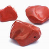 2 Grand Shiny Brick-Red Jasper Nugget Beads