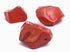 2 Grand Shiny Brick-Red Jasper Nugget Beads